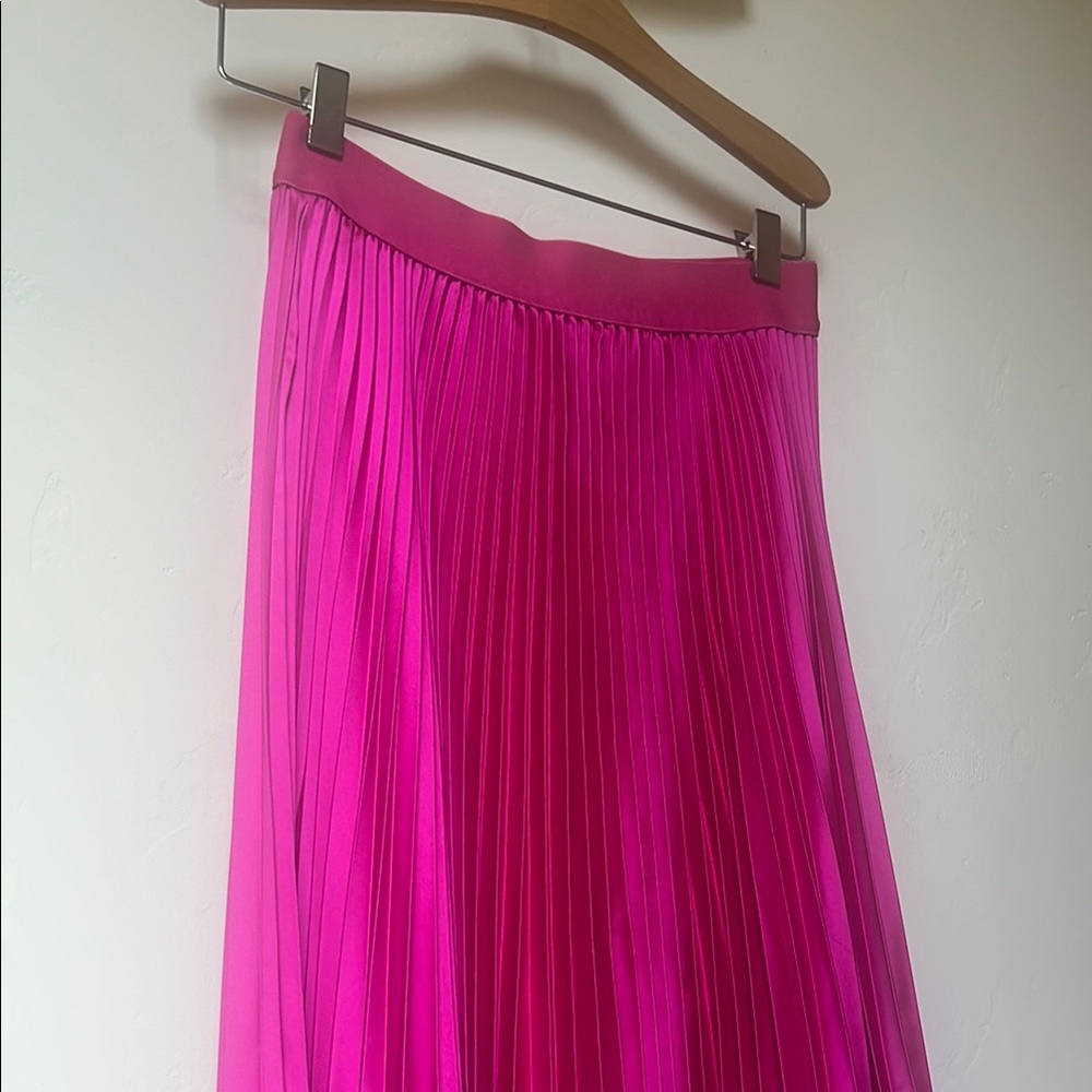 Anthropologie Pink Pleated Skirt New with Tags XS